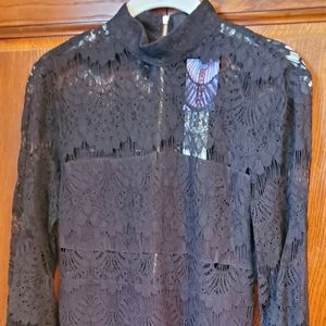 Mink Pink Black lace dress